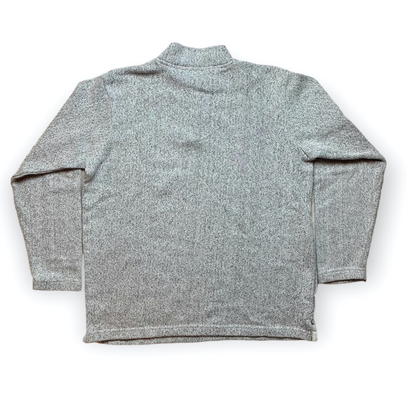 Orvis 1/4 Button Turtleneck Pullover Sweater- Men's Medium/ Gray - Picture 3 of 6